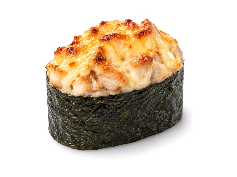 Гункан запечённый с курицей — суши и гунканы с доставкой в Шахтах